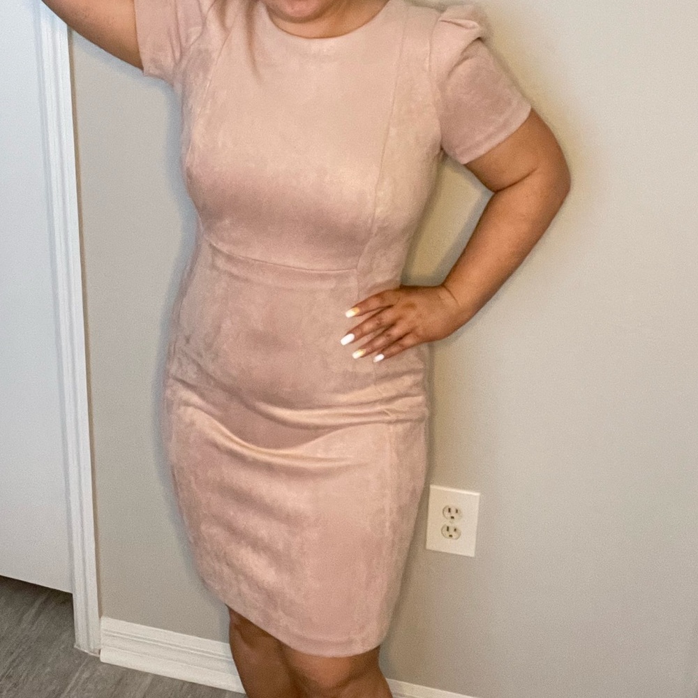 Light Pink Calvin Klein Dress - Picture 3 of 8